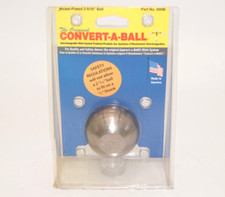 Convert A Ball 2-516 Nickel Plated Interchangeable Hitch System Ball 600b