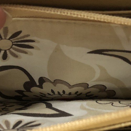 Mindy Mason Vintage Wallet Gold Designer Genuine Leather Clutch Purse ETIQUETTE - Picture 4 of 14