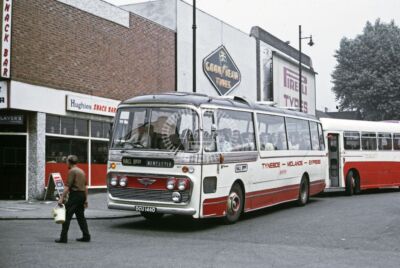 Foto Barton AEC Reliance H25 DCU146D in Nottingham 1968