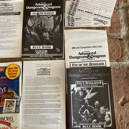 AD&D Eye of The Beholder I, II & III Dungeons and Dragons CD Video Game no game - Afbeelding 3 van 8