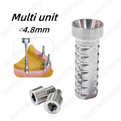  4.8mm Dental Titanium Temporary Cylinder Sleeve Multi Unit Tiny Screw Fit OSS
