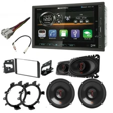 Soundstream 6.2" Media Car Stereo, Dash Kit & Speakers for 1995-2000 C/K Pickup