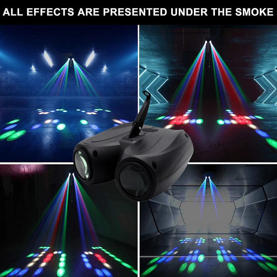 DJ Disco 128 LEDs RGBW Pattern Stage Effect Lighting Luces discoteca Efectos Bar - Image 3 of 4