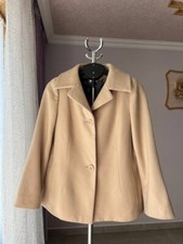 DOLCE GABBANA MADE IN ITALY WOOL RAYON ANGORA BEIGE BROWN COAT JACKET WOMENS TOP