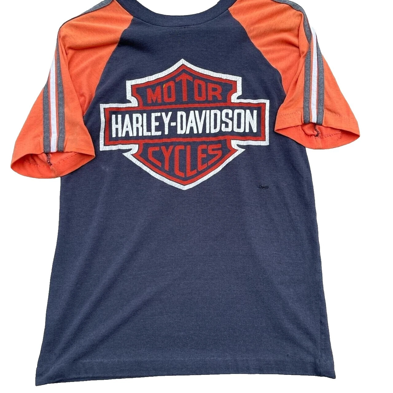 Harley-Davidson Black 1970s Vintage T-Shirts for Men