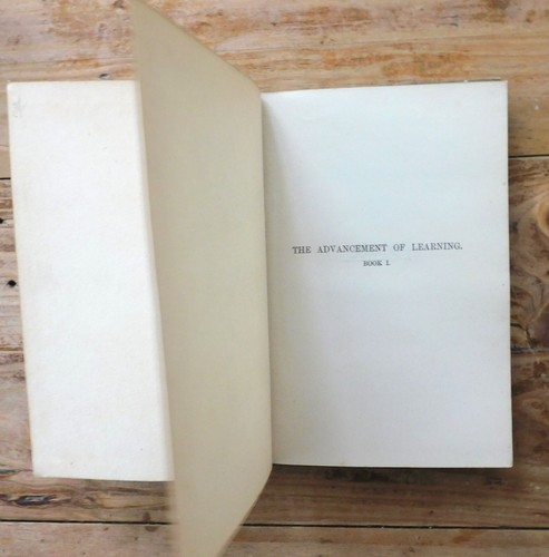 BACON Advancement Of Learning Book 1 With Notes by F.G. Selby, M.A. Oxox 1898 - Picture 5 of 8