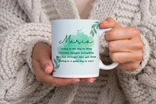 Motivation Mug: Inspirational Phrases for Your Day Personalized Name Coffee Mug