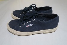 Superga 2750 Cotu Classic Sneakers Navy Off White Low Top Women's 7.5 (Men's 6)