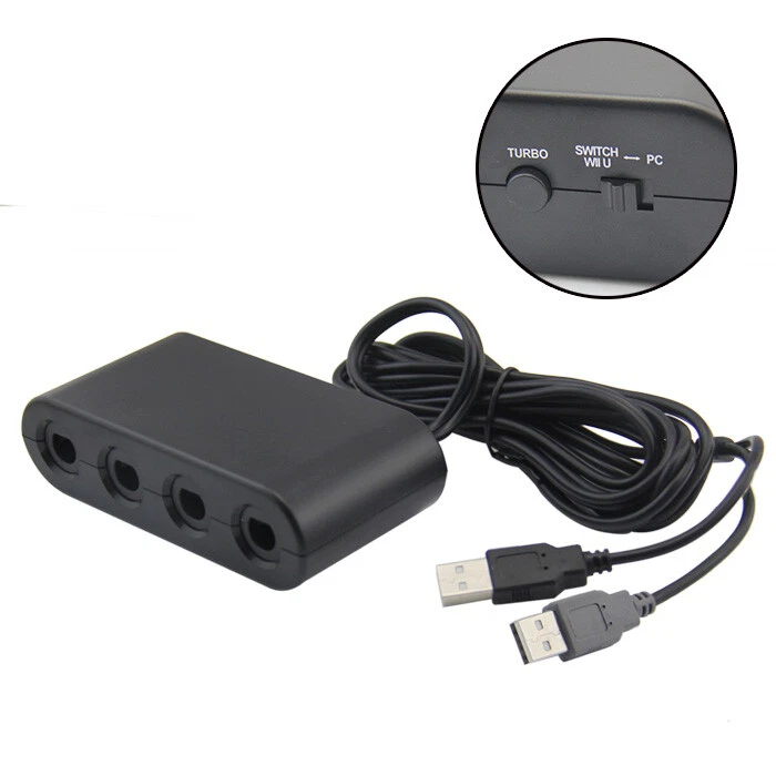 GameCube Controller Adapter for Nintendo switch PC Wii U Super Smash Bros USB - Image 3 of 4