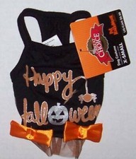Halloween Dress Pet Costume Extra Small Medium XS S M Tutu Bows Dog Cat NWT