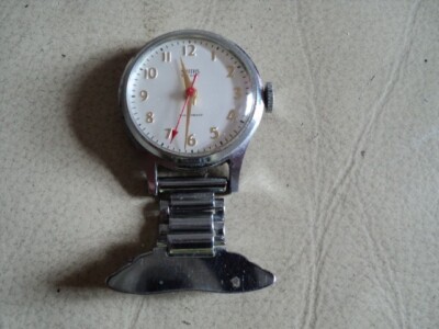 Vintage Smiths Wind Up Shockproof Jewels Nurses Watch Working UK