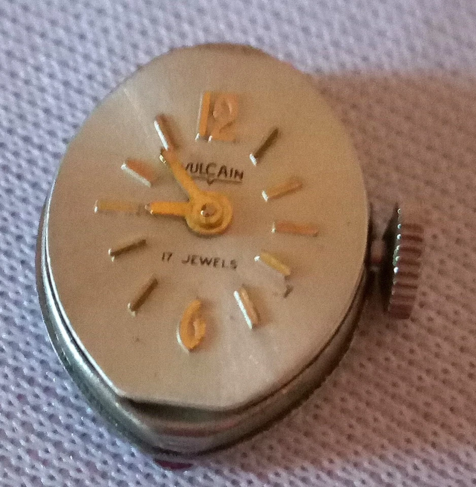 Механизм для часов Vulcain размер 17 камней мелкие детали ремонт доставка бесплатно - Изображение 2 из 4