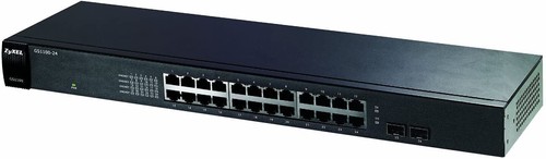 Conmutador Ethernet Gigabit sin ventilador ZyXEL GS1100-24 24 puertos RJ-45 2 SFP - Imagen 1 de 4