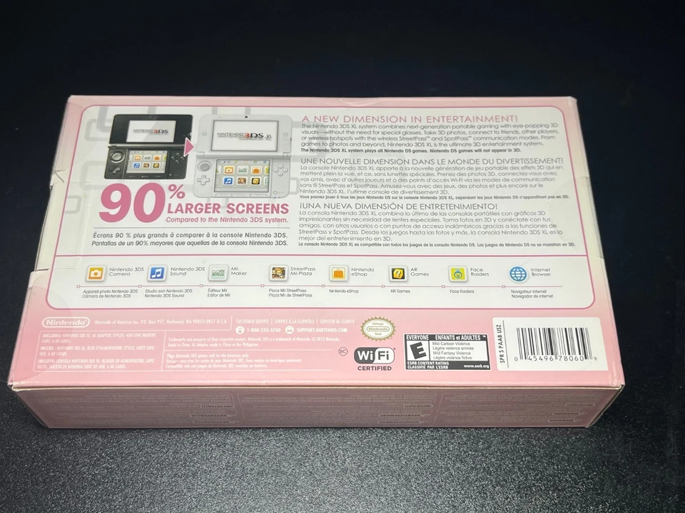 Nintendo 3DS XL Pink / White🔥RARE🔥Brand New Sealed Console System Handheld A23 - Image 3 of 4