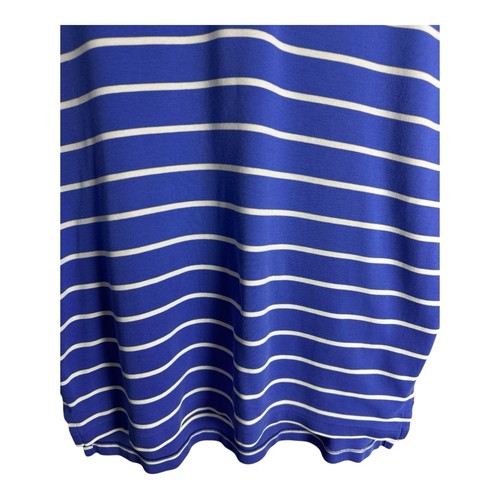 Polo Ralph Lauren Short Sleeve Striped Shirt Blue White Men’s XL Cotton Preppy - Picture 4 of 8