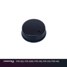 Yamaha Black Master Volume Knob for PSR-282, PSR-3000, PSR-340, PSR-350, PSR-540