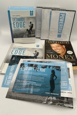 Tony Robbins Ultimate Edge CD/DVD 3 Part Program Box Set w/ Book Paperwork - NEW