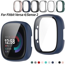 Glass Case Cover Protective For Fitbit Versa 4 Fitbit Sense 2 Screen Protector