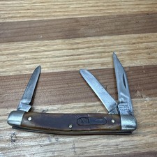 Schrade Walden 34OT Stockman Knife Made In USA 1946-73 3.38" Closed Delrin CS
