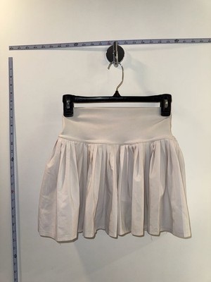 Alo Yoga Aces Tennis Skirt Bone XS | eBay
