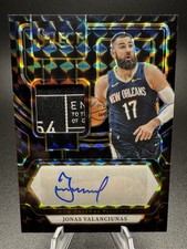 Jonas Valanciunas 2023-24 Select Black Finite One Of One Auto Jersey Laundry Tag