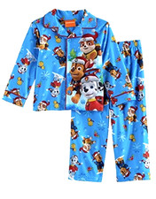 Paw Patrol Toddler Boys Size 2T or 3T Fleece Christmas Pajama Set NWT Blue
