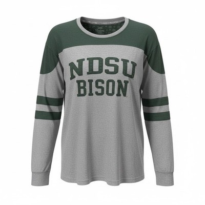 NDSU Bison Long Sleeve Tee North Dakota State University Collegiate Women's L