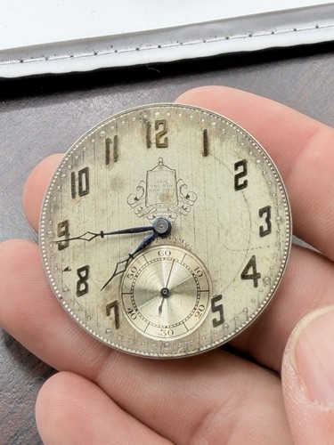 Unique Waltham Watch Movement Pocket Watch For Parts Only 19 Jewels