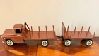 VINTAGE TONKA TANDOM PLATFORM STAKE TRUCK    BRRT