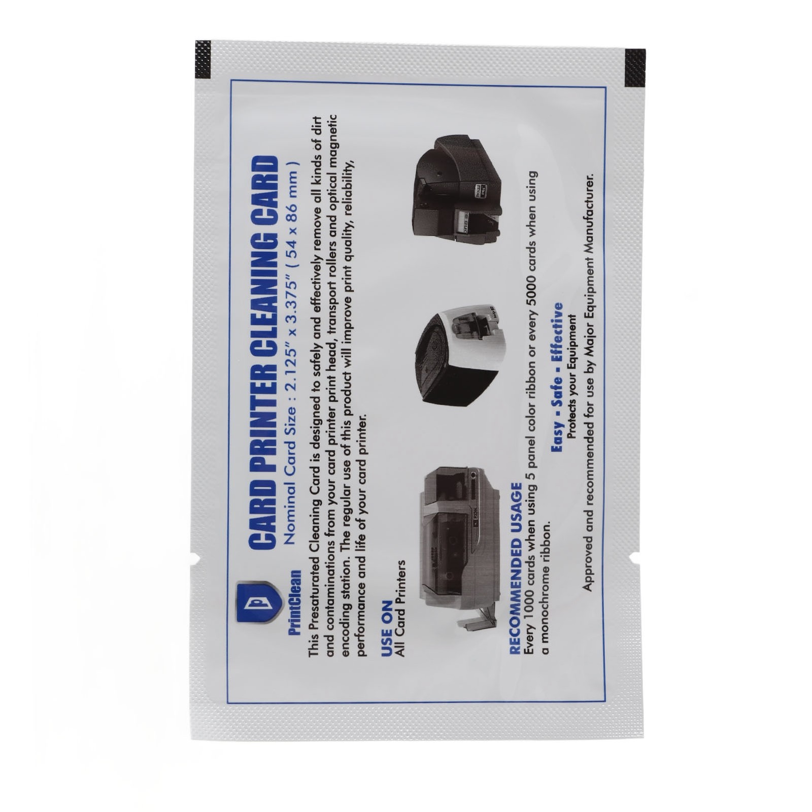 50pcs Credit Card Reader Cleaning Cards Efficiently Clean POS Swipe Terminals