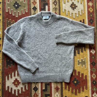 prada sports archive ニット Prada // Sport Dark Grey & Black Fleece Quarter Zip Sweater – VSP