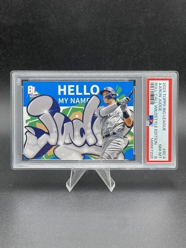 2023 Topps Big League Roll Call Wildstyle Edition #RC-4 Aaron Judge PSA 8
