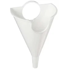 Justrite 11201 White Polyethylene Funnel
