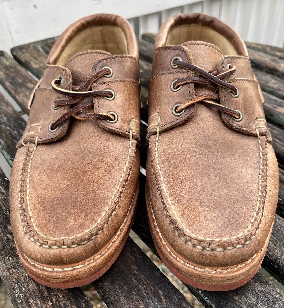 Rancourt & Co. Ranger Moc Natural Chromexcel Leather Size 8 E Made