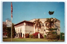 Vintage Harry S Mayhall Auditorium Lakeland Florida FL Exterior Postcard