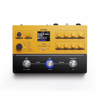 Donner Acoustic Preamp Loop Preamp Akustikgitarre Multi-Effektor
