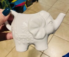 BIA Elephant Creamer Jug, Porcelain with Trunk Pouring Spout