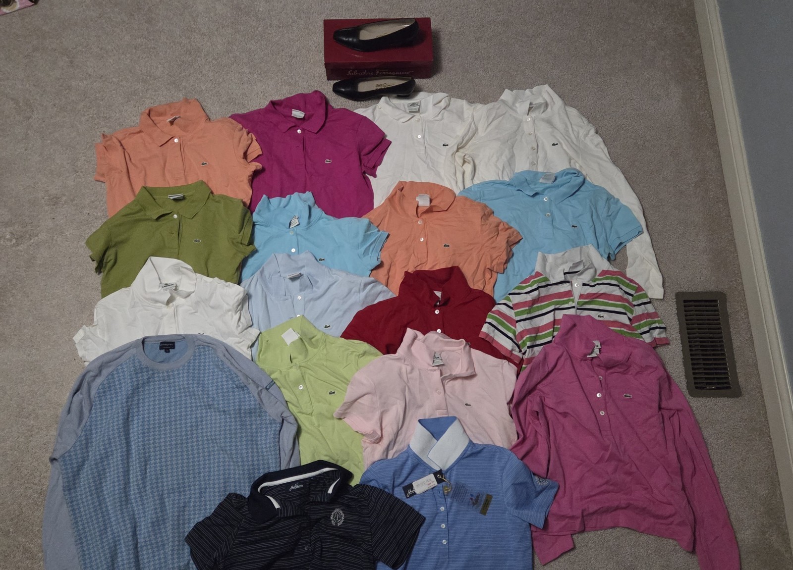 Lacoste, Burberry, Shoes Clothes, Lot