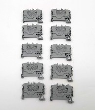 WAGO 2002-1201 Terminal Blocks 2-Conductor Feed Through DIN Rail Mount 10 Pack