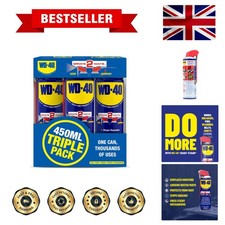 Versatile 3x450ml WD-40 Spray: Precision Control, Rust Protection & Maintenance 22.95 per litre