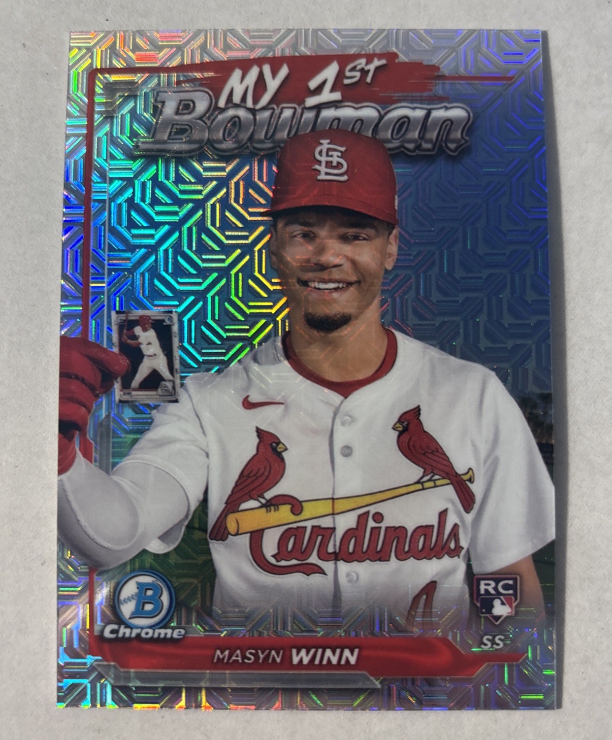 2024 Bowman Chrome - My 1st Bowman Masyn Winn #M1B-22 Mojo Refractor (RC)