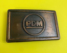 PDM Pittsburgh-Des Moines Steel Co. Collectible Vintage Belt Buckle retired co.