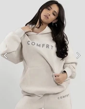 Comfrt “Tranquil” Hoodie Size L In Cotton Color