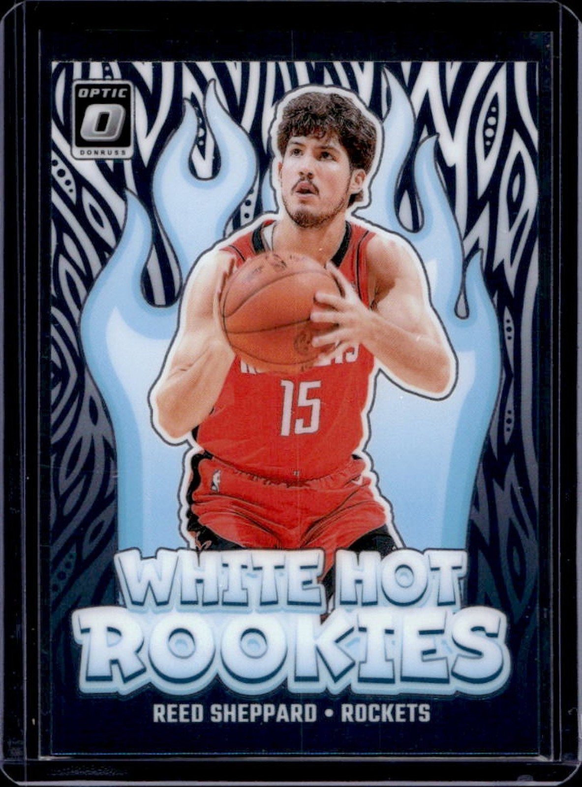2024-25 Donruss Optic Reed Sheppard White Hot Rookies RC #12 Rockets