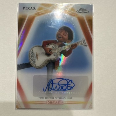 Miguel Coco Anthony Gonzalez 2025 Topps Chrome Disney Neon Auto Autograph