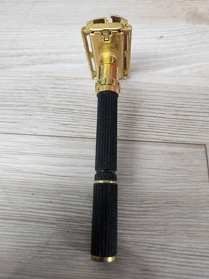 RARE Vintage 1970 Gold Plated Gillette Super Adjustable 109mm