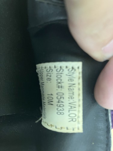 Faranzi Valor Halbschuhe Slipper Herren Größe 10M Lila Samt - Bild 8 von 8