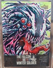 Boceto Venom Predator 1/1 de MAYONESA Y PAN 2022 Halcón y Soldado de Invierno