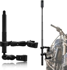 Motorcycle Mount Kit with 47" Invisible Selfie Stick Compatible for Insta...