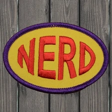 Nerd Embroidered Patch — Iron On